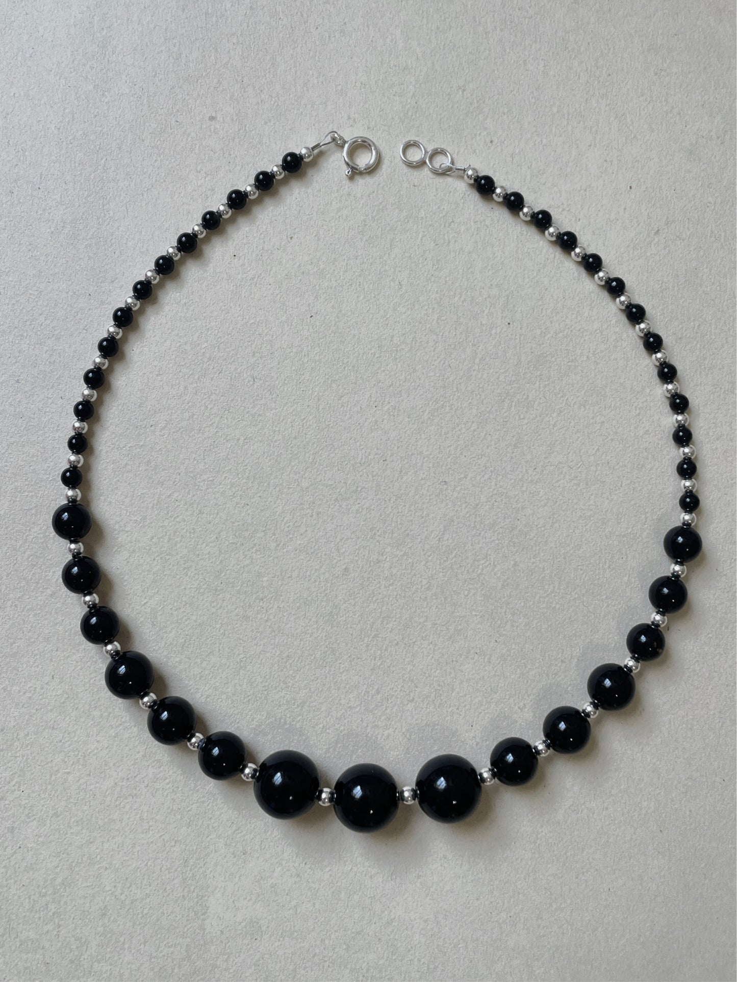 Black Sphere Necklace